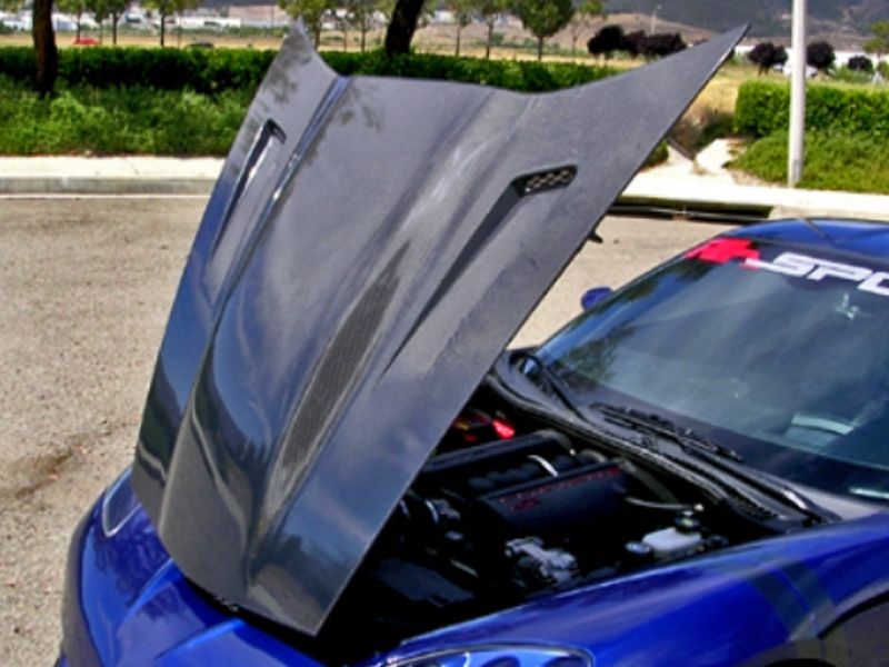 Rksport Chevrolet Corvette C6 Violator Supercharger Carbon Fiber Hood